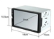 Автомагнитола 7" 2din USB+SD+Bluetooth короткая база Pion-SВ 7012, Черный