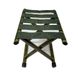 Складной стул для пикника и рыбалки без спинкой 40 см C-2, Зелёный