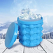 Силиконовое ведро - форма для льда Ice Genie, Голубой