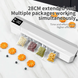 Вакуумный упаковщик пакетов Vacuum Sealer / Автоматический бытовой вакууматор с пакетами, вакуумайзер для упаковки и хранения пищи