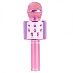 Беспроводной микрофон для караоке Wster WS-858 Розовый