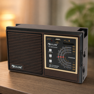 Аккумуляторный радиоприемник GOLON RX-9933 UAR USB/SD, FM/УКВ/AM/SW