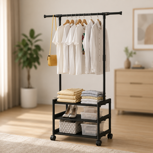 Напольная Вешалка SINGLE-POLE SHOE and HAT RACK / Одинарная стойка-вешалка