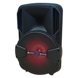 Портативна бездротова акустична система ALP-801 Bluetooth колонка валіза з мікрофоном 1800mA Black