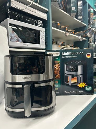 Аерофритниця Rainberg RB-2287 Потужна фритюрниця 4200 Вт Аерогриль для приготування без олії Фритюрниця 12,5 л