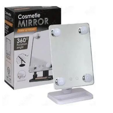Дзеркало Cosmetie mirror 360 Rotation Angel з підсвічуванням, Білий