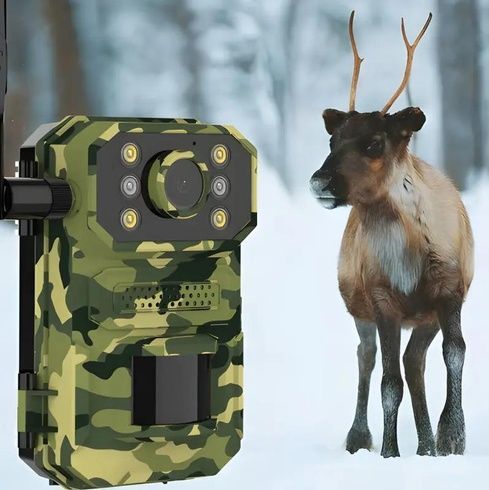 Камера для полювання на сонячній батареї A8S 4G,  датчик руху, камуфляж