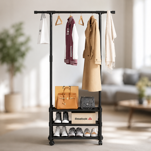 Напольная Вешалка SINGLE-POLE SHOE and HAT RACK / Одинарная стойка-вешалка