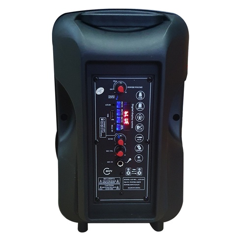 Портативная беспроводная акустическая система ALP-801 Bluetooth колонка чемодан с микрофоном 1800mA Black