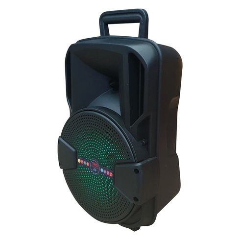 Портативна бездротова акустична система ALP-801 Bluetooth колонка валіза з мікрофоном 1800mA Black