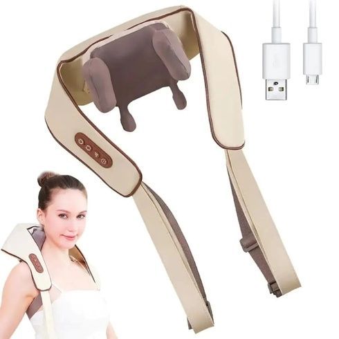 Роликовый массажер для шеи и спины, USB, MASSAGER XL-653 / Электрический массажер
