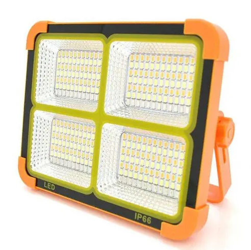 Аккумуляторный прожектор с солнечной панелью 100W / Светодиодный Solar LED фонарь 2400mAh