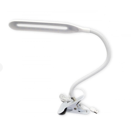 Настільна лампа на прищіпці гнучка LED Beluck BL-01 з кабелем USB