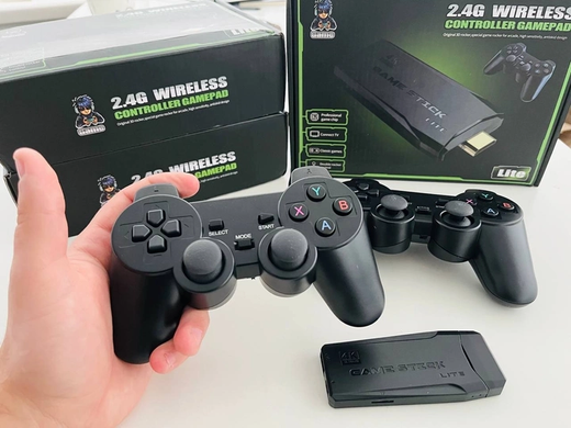 64ГБ Игровая приставка LITE GREEN HDMI 3535 игр Dendy, Sega, Аркадные игры, Game Boy, Nintendo, Atari, PlayStation 1, Черный