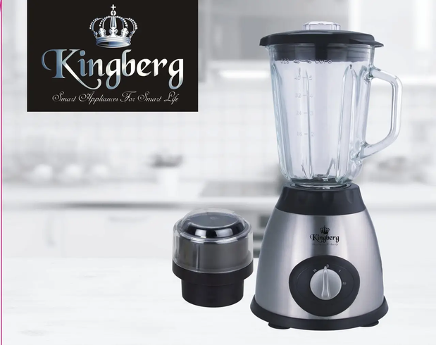 Блендер и кофемолка KINGBERG KB-2052 (800W), Серебристый