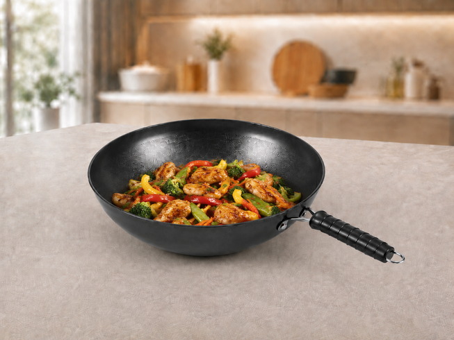 Сковорідка Wok 26X-282 / Пательня антипригарна для кухні глибока 28 см