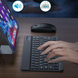 Клавиатура для планшета / Беспроводная Bluetooth клавиатура с мышкой BT Combo / Набор 2в1 клавиатура + мышка