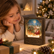 Музыкальная новогодняя книга ночник-светильник XMAS WDL 24023B Санта Клаус