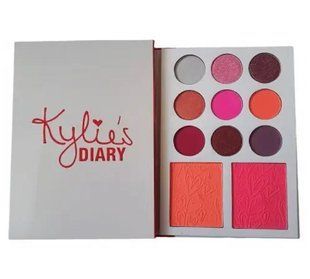 Палетка тіней та рум'ян Kylie Diary Pressed Powder Palette, Білий