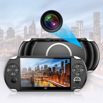 Ігрова портативна консоль PSP X9 з екраном 5,1 дюймів та ТБ-виходом, Черный