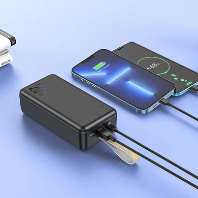 УМБ Power Bank J87B Tacker Hoco 22.5W 30000mAh PD 22,2W QC3.0 Швидка зарядка