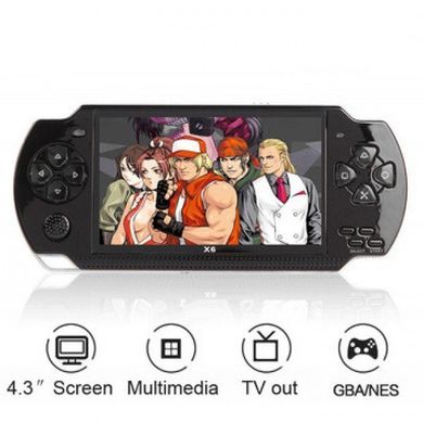 Игровая портативная консоль PSP X9 с экраном 5,1 дюймов и ТВ-выходом, Черный
