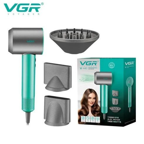 Профессиональный  фен для волос с диффузором и холодным обдувом VGR V-440