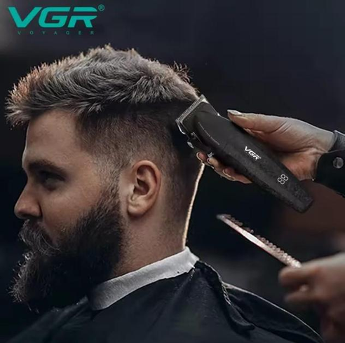 Профессиональный набор для стрижки волос VGR V-640 Машинка и триммер с дисплеем