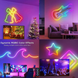 Розумна гнучка LED Neon RGB стрічка-шланг 10 метрів від USB керування режимами з телефону, Bluetooth додаток, пульт