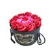 Подарунковий набір троянд Forever I love you букет в капелюшній коробці, ручної роботи, червоний