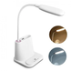 Аккумуляторная Настольная LED лампа Bionic Desk Lamp c USB выходом, органайзером и подставкой для смартфона Розовая