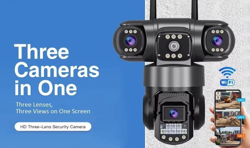 Вулична поворотна Wi-Fi IP-камера відеоспостереження EVKVO SC28 V380 Pro |