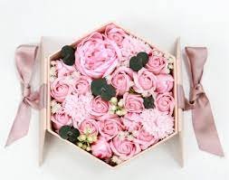 Подарунковий набір троянд Forever I love you букет в коробці, ручної роботи, рожевий