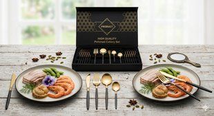 Набор столовых приборов Kitchen Ware 24 шт  из нержавеющей стали на 6 персон