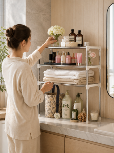 Полиця-органайзер для мікрохвильової печі Multifunctional storage rack / Multifunctional storage rack / Кухонна полиця-стелаж