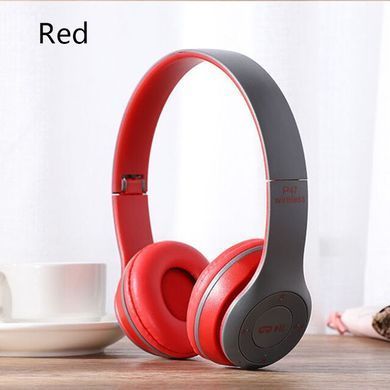Беспроводные черные Наушники Wireless P-47 Bluetooth + MicroSD + FM Радио