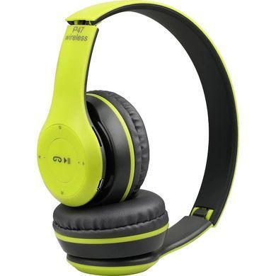 Беспроводные черные Наушники Wireless P-47 Bluetooth + MicroSD + FM Радио