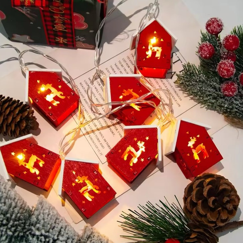 Новогодняя гирлянда 3 м, 20 LED, теплый белый свет, USB