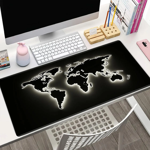 Игровой коврик для мыши "Светящаяся Карта Мира"  HP227
