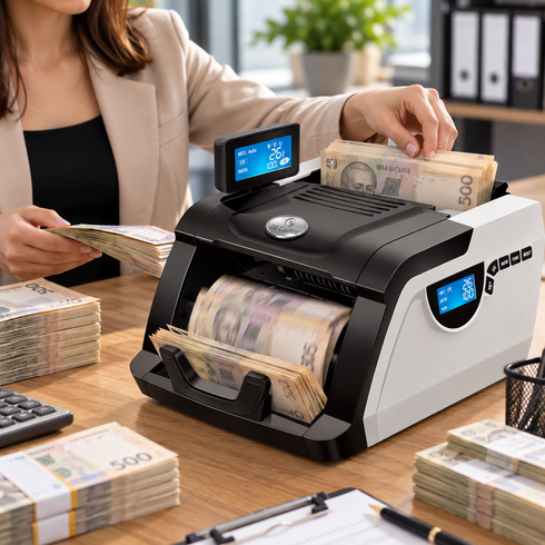 Счетная машинка Bill Counter GR-6200 / Счетчик банкнот c детектором / Счетчик банкнот 220 В