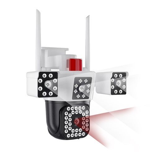 Wi-Fi  камера видеонаблюдения с 3 линзами / Уличная беспроводная камера IP наблюдения 16 Мп 10-Х ZOOM