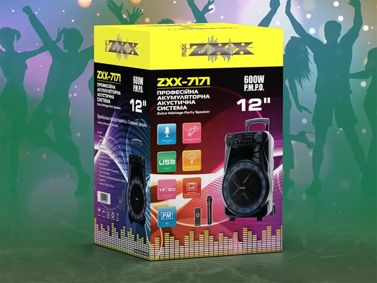 Колонка с микрофоном ZXX-7171 / Акустическая переносная колонка