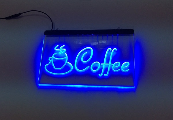 Світлодіодна вивіска Кава Cofe