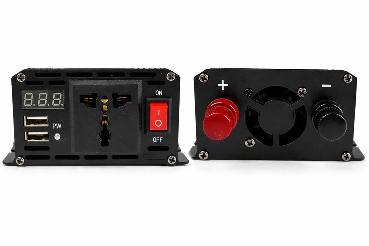 Перетворювач напруги 12V-220V UKC 1000 Вт з чистою синусоїдою / автомобільний інвертор 12 В 220 В з цифровим дисплеєм та USB виходом