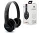 Беспроводные черные Наушники Wireless P-47 Bluetooth + MicroSD + FM Радио