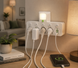 Сетевой фильтр 4 розетки + USB/адаптер на 4 розетки + USB с индивидуальными кнопками и LED-подсветкой Белый