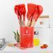 Силиконовый черный кухонный набор принадлежностей Kitchen Set 12 предметов (дерево+силикон)