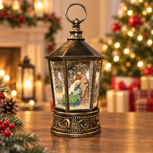 Новогодний музыкальный ночник-светильник XMAS WDL 24077A Рождественская ночь