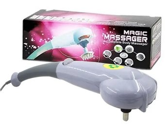 Вібраційний масажер для тіла Magic MassagerMaxtop (8 насадок)