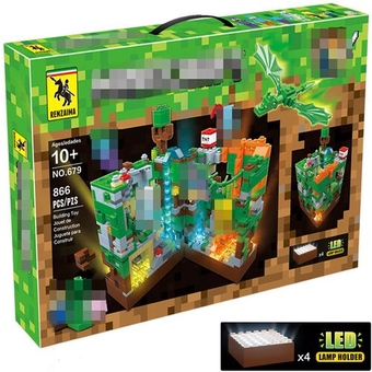 Конструктор Лего Minecraft Битва в джунглях, 866 деталей, 679, для детей